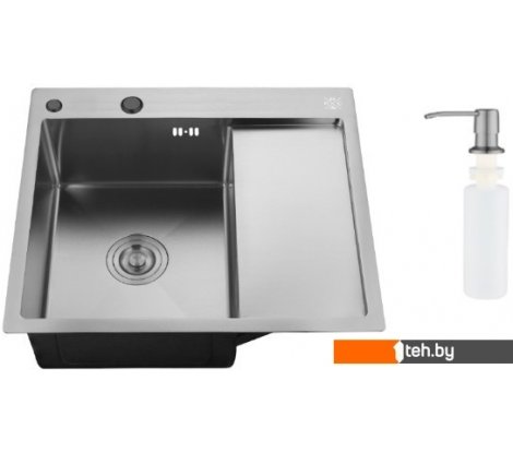 - Кухонные мойки РМС MRK-5851BL-L (с дозатором) - MRK-5851BL-L (с дозатором)