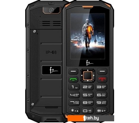  - Мобильные телефоны F+ R240 (черный/желтый) - R240 (черный/желтый)