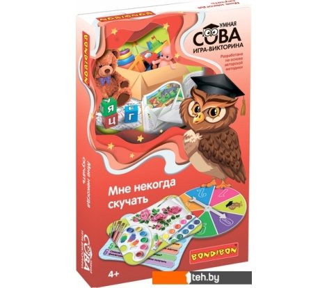  - Развивающие игрушки Bondibon Умная сова. Мне некогда скучать ВВ4856 - Умная сова. Мне некогда скучать ВВ4856