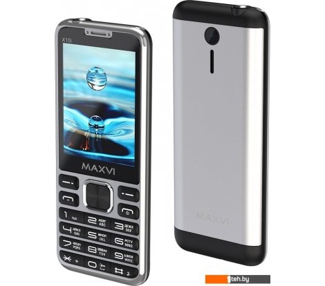  - Мобильные телефоны Maxvi X10i (серебристый металлик) - X10i (серебристый металлик)