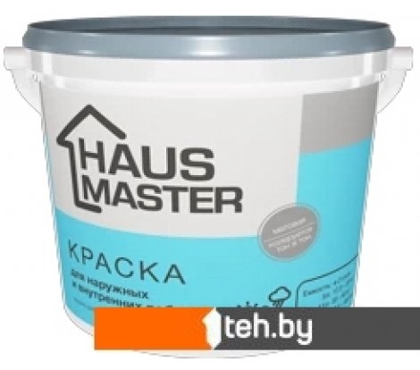  - Краски и эмали Haus Master Для наружных и внутренних работ 5 л (белый) - Для наружных и внутренних работ 5 л (белый)