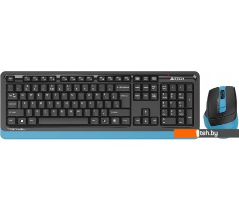  - Наборы периферии A4Tech Fstyler FG1035 (черный/синий) - Fstyler FG1035 (черный/синий)