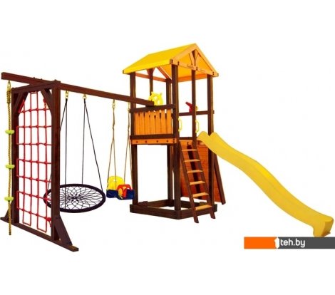  - Детские спортивные комплексы и игровые площадки Perfetto Sport Pitigliano-11 + качели Паутина - Pitigliano-11 + качели Паутина