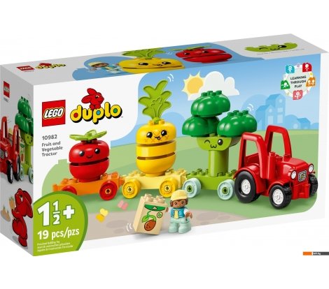  - Конструкторы LEGO Duplo 10982 Трактор для перевозки овощей и фруктов - Duplo 10982 Трактор для перевозки овощей и фруктов