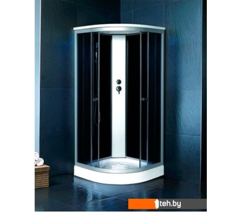  - Душевые кабины Coliseum TM-80 80x80 (черный/тонированное стекло) - TM-80 80x80 (черный/тонированное стекло)