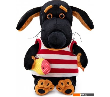  - Мягкие игрушки BUDI BASA Ваксон Baby в полосатой майке с рыбкой VB-045 - Ваксон Baby в полосатой майке с рыбкой VB-045