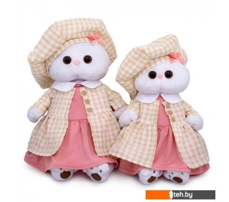  - Мягкие игрушки BUDI BASA Collection Кошечка Ли-Ли в летнем пальто в клетку LK24-100 (24 см) - Кошечка Ли-Ли в летнем пальто в клетку LK24-100 (24 см)