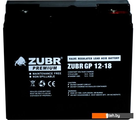  - Аккумуляторы для ИБП Zubr GP 12-18 - GP 12-18