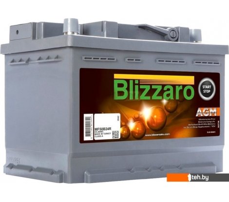 - Автомобильные аккумуляторы Blizzaro AGM Start&Stop R+ L2 060 068 013 (60 А/ч) - AGM Start&Stop R+ L2 060 068 013 (60 А/ч)