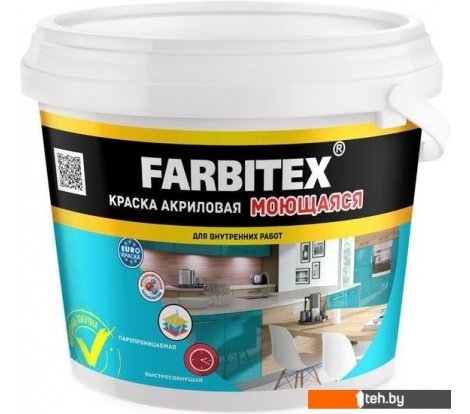 - Краски и эмали Farbitex Моющаяся 25 кг - Моющаяся 25 кг