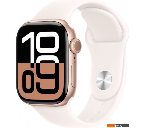  - Умные часы и браслеты Apple Watch Series 10 42 мм (алюминиевый корпус, розовое золото/легкие румяна, спортивный силиконовый ремешок S/M) - Watch Series 10 42 мм (алюминиевый корпус, розовое золото/легкие румяна, спортивный силиконовый ремешок S/M)