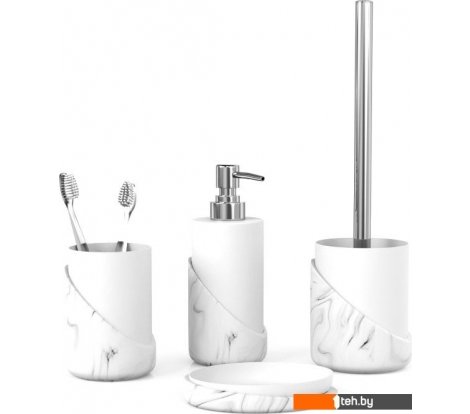  - Аксессуары для ванной и туалета FORA Marble Light (4 предмета) - Marble Light (4 предмета)