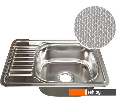  - Кухонные мойки Mixline 532311 (правая, декор, 0.8 мм) - 532311 (правая, декор, 0.8 мм)