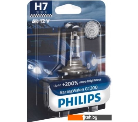  - Автомобильные лампы Philips H7 RacingVision GT200 1шт - H7 RacingVision GT200 1шт