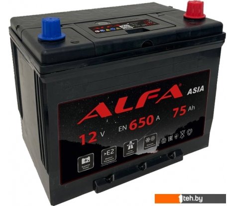 - Автомобильные аккумуляторы ALFA Asia JR 650A (75 А·ч) - Asia JR 650A (75 А·ч)