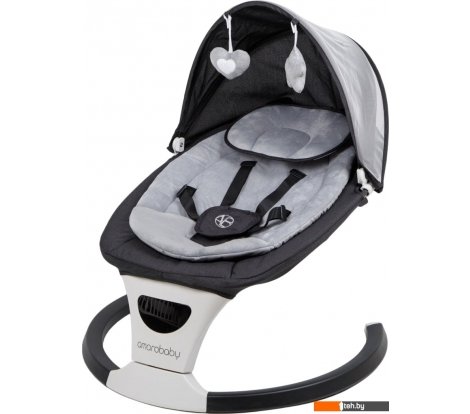  - Детские шезлонги и качалки Amarobaby Teddy Swing AB24-22TED/09 (черный) - Teddy Swing AB24-22TED/09 (черный)