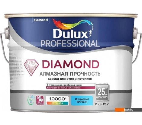  - Краски и эмали Dulux Professional Diamond Matt 9 л (белый) - Professional Diamond Matt 9 л (белый)