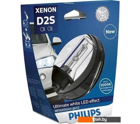  - Автомобильные лампы Philips D2S Xenon WhiteVision gen2 Blister 1шт - D2S Xenon WhiteVision gen2 Blister 1шт
