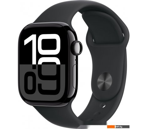  - Умные часы и браслеты Apple Watch Series 10 42 мм (алюминиевый корпус, черный/черный, спортивный силиконовый ремешок M/L) - Watch Series 10 42 мм (алюминиевый корпус, черный/черный, спортивный силиконовый ремешок M/L)