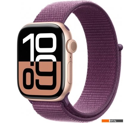  - Умные часы и браслеты Apple Watch Series 10 42 мм (алюминиевый корпус, розовое золото/сливовый, нейлоновый ремешок) - Watch Series 10 42 мм (алюминиевый корпус, розовое золото/сливовый, нейлоновый ремешок)