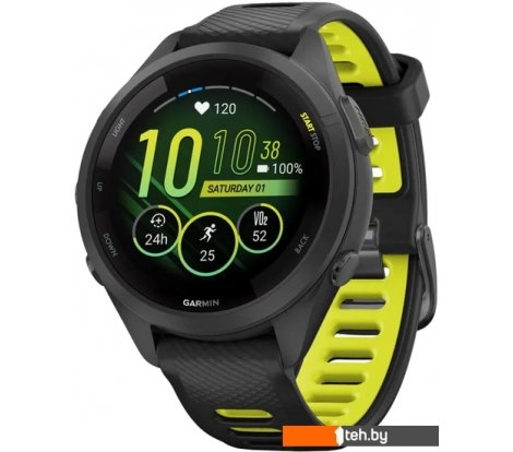  - Умные часы и браслеты Garmin Forerunner 265S (черный/желтый) - Forerunner 265S (черный/желтый)