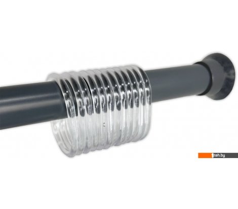  - Шторки и карнизы для ванн и поддонов Comfort Alumin Раздвижной 120 (графитовый) - Раздвижной 120 (графитовый)