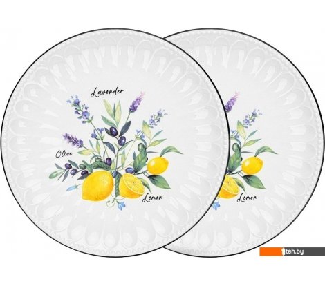  - Тарелки, салатники, блюда и наборы Fissman Provence 13619 (2шт) - Provence 13619 (2шт)