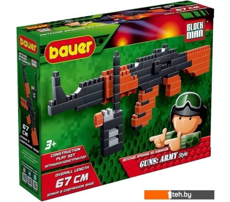  - Конструкторы Bauer Block man 872 Автомат АК-47 и портативная рация - Block man 872 Автомат АК-47 и портативная рация