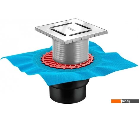  - Сифоны Berges Wasserhaus Zentrum Norma 150x150 090463 (матовый хром) - Zentrum Norma 150x150 090463 (матовый хром)