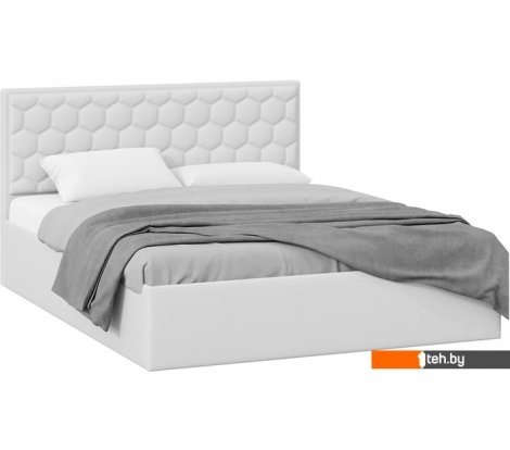  - Кровати Трия Порто универсальная с ПМ и заглушиной 160x200 (экокожа белый Polo) - Порто универсальная с ПМ и заглушиной 160x200 (экокожа белый Polo)