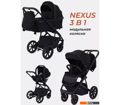  - Детские коляски и аксессуары Rant Basic Nexus RA107 (3 в 1, черный) - Basic Nexus RA107 (3 в 1, черный)