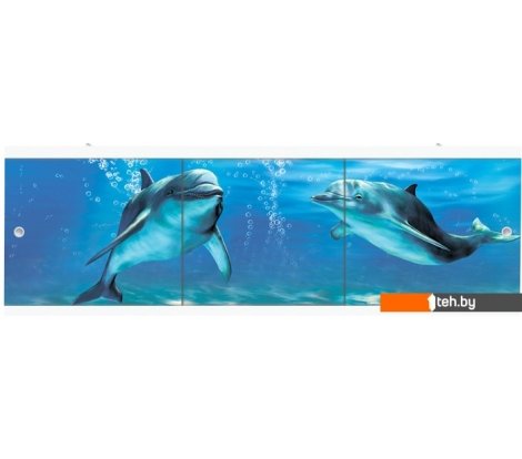  - Экраны под ванну Метакам Ультралегкий АРТ 1.68 (дельфины) - Ультралегкий АРТ 1.68 (дельфины)
