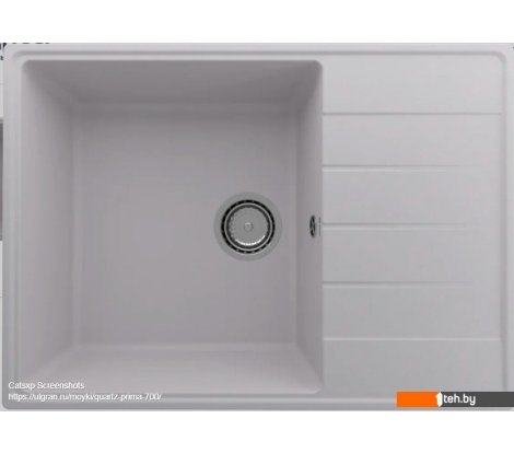  - Кухонные мойки Ulgran Quartz Prima 700-04 (платина) - Quartz Prima 700-04 (платина)