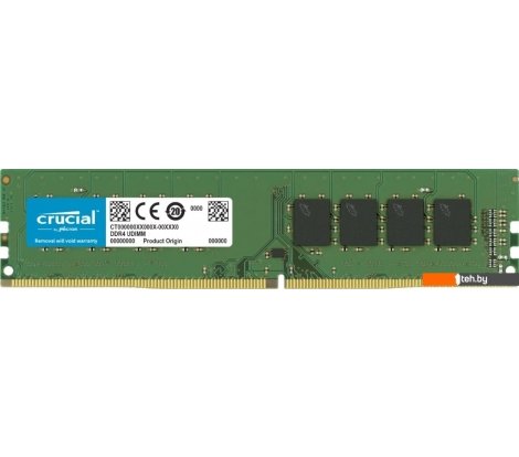  - Оперативная память Crucial Basics 8ГБ DDR4 3200 МГц CB8GU3200 - Basics 8ГБ DDR4 3200 МГц CB8GU3200
