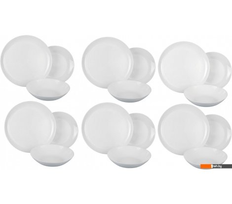  - Тарелки, салатники, блюда и наборы Luminarc Diwali White V6724 (18пр) - Diwali White V6724 (18пр)
