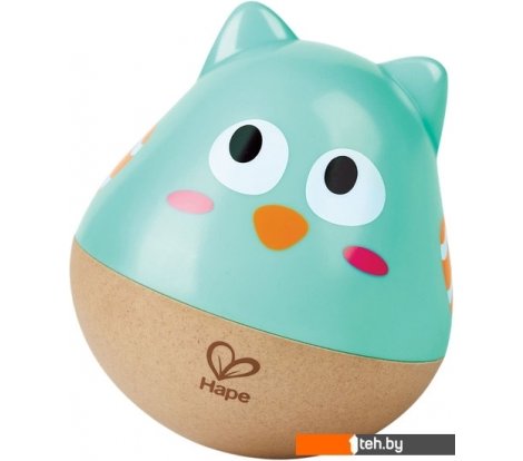  - Развивающие игрушки Hape Неваляшка. Совенок E0111_HP (голубой) - Неваляшка. Совенок E0111_HP (голубой)