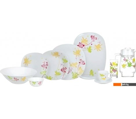  - Тарелки, салатники, блюда и наборы Luminarc Карин Крейзи Флауэр N7094 (46пр) - Карин Крейзи Флауэр N7094 (46пр)
