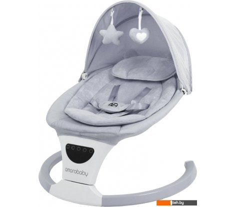  - Детские шезлонги и качалки Amarobaby Teddy Swing AB24-22TED/11 (серый) - Teddy Swing AB24-22TED/11 (серый)