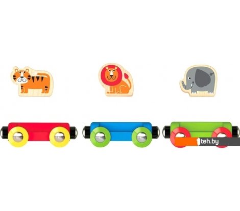  - Детские железные дороги Hape Поезд Джунгли E3807-HP - Поезд Джунгли E3807-HP