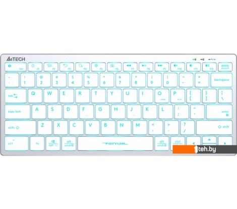 - Клавиатуры A4Tech Fstyler FX61 (серебристый/белый) - Fstyler FX61 (серебристый/белый)