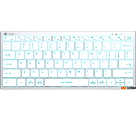  - Клавиатуры A4Tech Fstyler FX61 (серебристый/белый) - Fstyler FX61 (серебристый/белый)