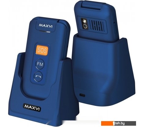  - Мобильные телефоны Maxvi E5 up (синий) - E5 up (синий)