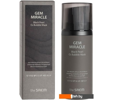  - Косметика по уходу за лицом The Saem Маска для лица кремовая Gem Miracle Black Pearl O2 Bubble Mask 105 мл - Маска для лица кремовая Gem Miracle Black Pearl O2 Bubble Mask 105 мл