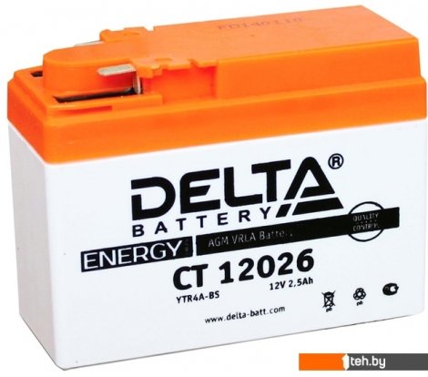 - Мотоциклетные аккумуляторы Delta CT 12026 (2.5 А·ч) - CT 12026 (2.5 А·ч)