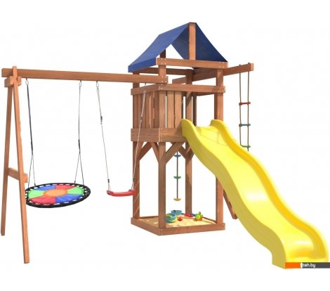  - Детские спортивные комплексы и игровые площадки National Tree Company Качели лодочка и гнездо Свиби IgroWoods ДП-8 - Качели лодочка и гнездо Свиби IgroWoods ДП-8