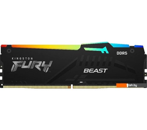  - Оперативная память Kingston FURY Beast RGB 8ГБ DDR5 6000МГц KF560C36BBEA-8 - FURY Beast RGB 8ГБ DDR5 6000МГц KF560C36BBEA-8