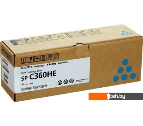  - Картриджи для принтеров и МФУ Ricoh SP C360HE 408185 (циан) - SP C360HE 408185 (циан)