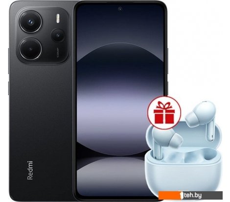  - Мобильные телефоны Xiaomi Redmi Note 14 6GB/128GB международная версия (черный) + наушники Xiaomi Redmi Buds 6 Lite (голубой) по акции - Redmi Note 14 6GB/128GB международная версия (черный) + наушники Xiaomi Redmi Buds 6 Lite (голубой) по акции