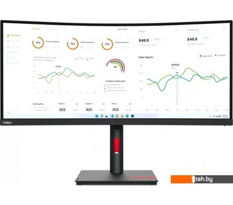  - Мониторы Lenovo ThinkVision T34w-30 63D4GAT1UK - ThinkVision T34w-30 63D4GAT1UK