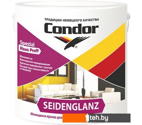  - Краски и эмали Condor Seidenglanz 3 кг (белый) - Seidenglanz 3 кг (белый)